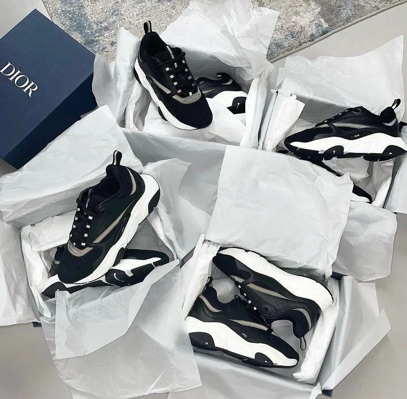 Christian Dior shoes pallet liquidation and wholesale bulk luxury footwear for resale at discounted prices for retailers and buyers worldwide.